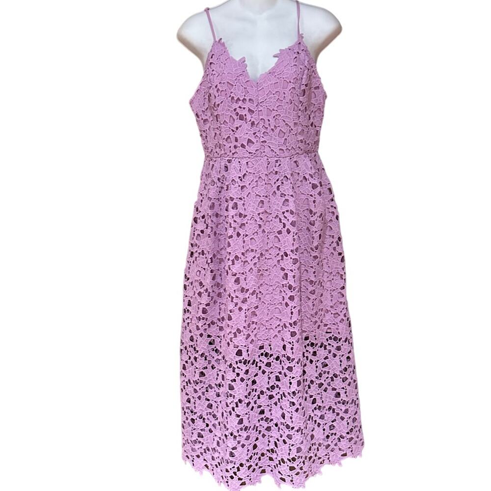 ASTR The Label Orchid Lace Spaghetti Strap Dress Large